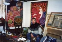 Художник в своей мастерской в Париже